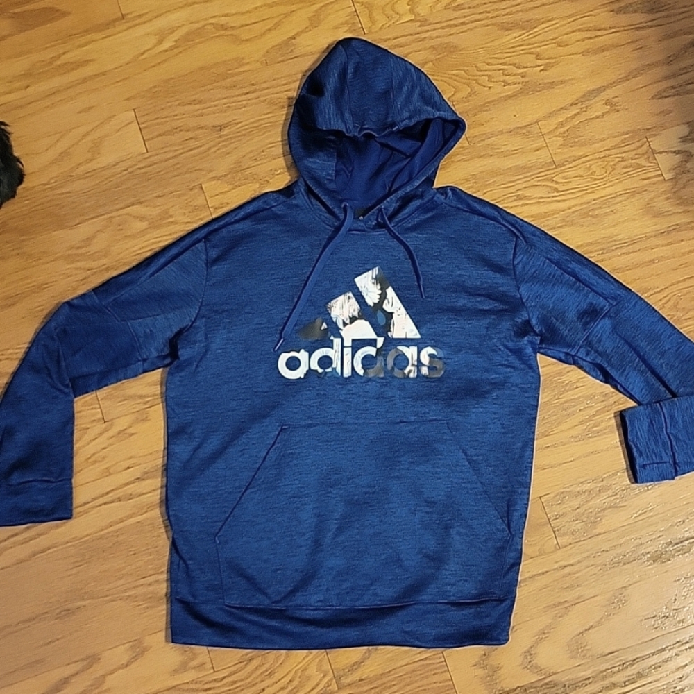 Adidas Hoodie Sweatshirt Dark Blue Youth XL